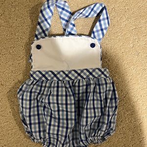 Little English boys plaid sun bubble